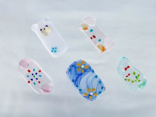 glass Art Blue moon: ブルームーン